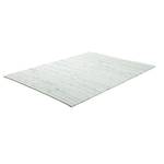 Tapis en laine Alpen 100 % laine vierge - Blanc / Bleu - 190 x 250 cm