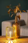 Vase Autentico Glas Farbglas - Gold