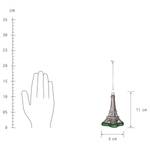 Anhänger HANG ON Eiffelturm Glas - Silber