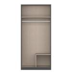 Draaideurkast Style Up Metallic grijs - Breedte: 90 cm - Zonder spiegeldeuren