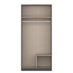 Drehtürenschrank Style Up Graumetallic - Breite: 90 cm - Mit Spiegeltür/-en