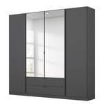 Drehtürenschrank Style Up Graumetallic - Breite: 181 cm - Mit Spiegeltür/-en