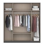 Drehtürenschrank Style Up Graumetallic - Breite: 181 cm - Mit Spiegeltür/-en