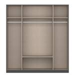 Drehtürenschrank Style Up Graumetallic - Breite: 181 cm - Mit Spiegeltür/-en