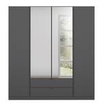 Drehtürenschrank Style Up Graumetallic - Breite: 181 cm - Mit Spiegeltür/-en