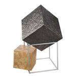 Sculpture Cubes Fer - Doré