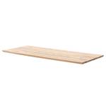 Houten eettafel Woodham massief eikenhout/metaal - eikenhout/zwart - 220 x 100 cm - X-vorm