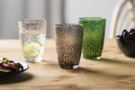 Drinkglas Matera set van 4 gekleurd glas - Grijs