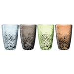 Drinkglas Matera set van 4 gekleurd glas - Meerkleurig