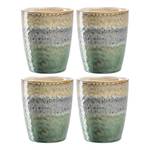 Set di 4 bicchieri Matera Ceramica - Color antracite / Verde