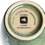 Mok Matera set van 4 keramiek - Antracietkleurig/groen