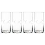 Drinkglas Vesuvio set van 4 transparant glas