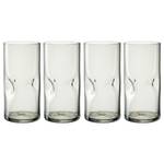 Drinkglas Vesuvio set van 4 gekleurd glas - Grijs