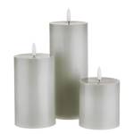 Set di 3 candele a led NORDIC LIGHT Cera / Paraffina - Grigio