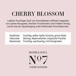 Geurkaars HOME & SOUL Cherry Blossom Pijnboomhout/sojawas/paraffine/glas - lichtroze