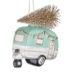 Baumanhänger HANG ON Wohnwagen mit Baum Glas - Mint