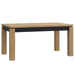 Table extensible Tallberg Imitation chêne Grandson / Noir - Largeur : 160 cm
