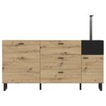 Sideboard Tamizal Eiche Artisan Dekor / Schwarz