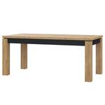 Table extensible Tallberg Imitation chêne Grandson / Noir - Largeur : 180 cm