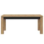 Table extensible Tallberg Imitation chêne Grandson / Noir - Largeur : 180 cm