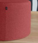 Hocker DOTTO scheerwol - Donkerrood - Diameter: 80 cm