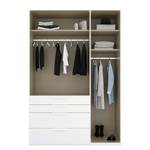 Armoire à portes battantes Purisma B Blanc alpin - Largeur : 151 cm