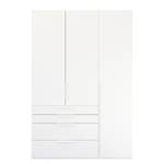 Armoire à portes battantes Purisma B Blanc alpin - Largeur : 151 cm