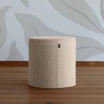 Hocker DOTTO scheerwol - Beige - Diameter: 42 cm