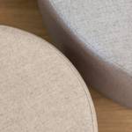 Hocker DOTTO scheerwol - Beige - Diameter: 42 cm