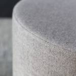 Hocker DOTTO scheerwol - Grijs - Diameter: 80 cm