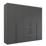 Drehtürenschrank Purisma Typ B Graphit - Breite: 251 cm