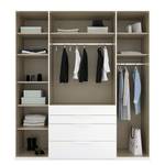 Armoire à portes battantes Purisma B Blanc alpin - Largeur : 201 cm