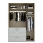 Drehtürenschrank Purisma Typ B Seidengrau - Breite: 151 cm