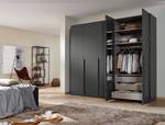 Armoire à portes battantes Purisma A Graphite - Largeur : 251 cm