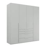 Armoire à portes battantes Purisma B Gris soie - Largeur : 201 cm