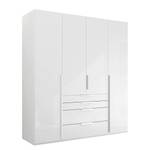 Armoire Purisma avec portes en verre B Blanc alpin - Largeur : 201 cm