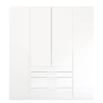 Armoire Purisma avec portes en verre B Blanc alpin - Largeur : 201 cm