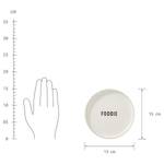 Assiette FOOD TALK Foodie Blanc - Pierre - 1.6 x 1 x 15 cm