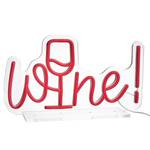 Lampe LED NEON VIBES Wine Plexiglas - Rouge