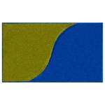 Badmat Manta polyacryl - Blauw/groen - 60 x 100 cm