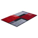 Tapis de bain Atala Polyacrylique - Rouge / Gris - 70 x 120 cm