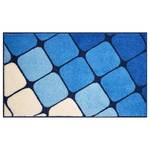 Tappetino da bagno Shanga Poliacrilico - Blu / Bianco - 60 x 100 cm