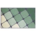 Tappetino da bagno Shanga Poliacrilico - Verde / Bianco - 60 x 100 cm