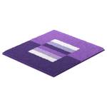 Tapis de bain Capricio Polyacrylique - Violet foncé - 55 x 60 cm