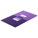 Tapis de bain Capricio Polyacrylique - Violet foncé - 70 x 120 cm