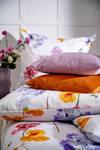 Parure de lit en satin mako Celine Coton - Multicolore - 155 x 220 cm + oreiller 80 x 80 cm