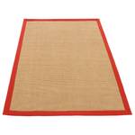 Jute vloerkleed Bafor jute - Rood - 140 x 200 cm