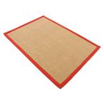 Tapis en jute Bafor Jute - Rouge - 200 x 290 cm