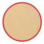 Jute vloerkleed Bafor rond jute - Rood - Diameter: 200 cm