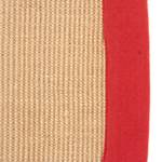 Juteteppich Bafor Rund Jute - Rot - Durchmesser: 200 cm